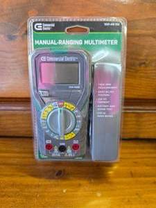 Commercial Electric Manual Ranging Multimeter NEW