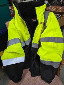 Radwear Reflective Coat, XL Removable Liner. Does Have A Company Name,