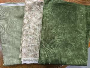 3 Green Lots of Fabric