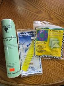 Applique Fusible 10x5 yards and Quilter Helpers