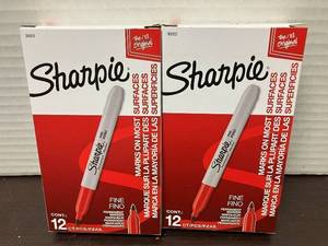 Red Sharpie Fine Markers