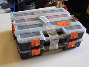 HDX Plastic Storage Organizer Boxes with Dividers