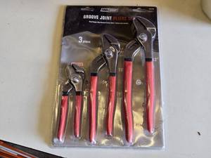 Tool Shop Groove Joint Pliers Set including 6, 10, and 12 Pliers