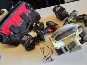 Makita, Genesis, and Other Power Tools including Circular Saw, Drill, Batteries and Accessories
