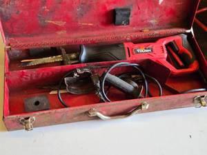 Hyper Tough Reciprocating Saw with Accessories in Metal Case