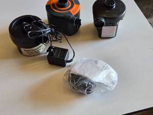 Easy Inflate Electric Air Pumps and Accessories including 6V and 120V models
