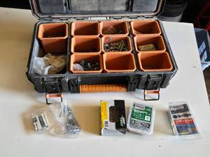 Ridgid Organizer with Assorted Screws, Anchors, and Fasteners