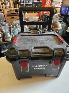 Husky Build-Out Rolling Tool Box with Telescopic Handle