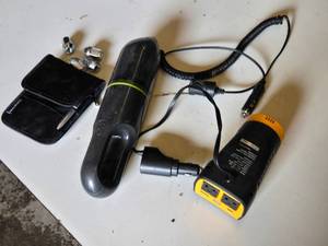 PowerDrive 175W Car Power Inverter and IonVac Vacuum Cleaner with Accessories