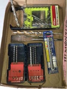 Hyper Tough 50-Piece Drill & Driver Bit Set, Bosch Rotary & Hammer Drill Bit, and Assorted Drill Bits - Some sets are missing bits