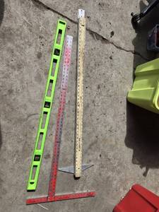 Empire 390 Bubble Stick, Swanson T-Square, and Level Tools Set