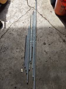Steel Threaded Rods Various Sizes - Longest is 6