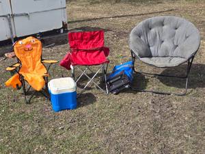 Camping Chairs and Cooler Set