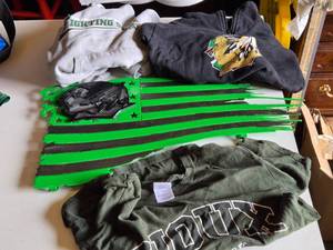 University of North Dakota Fighting Sioux Apparel and Metal Art