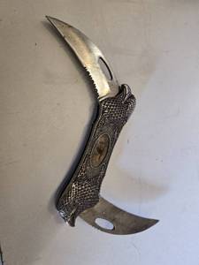 Decorative Double-Bladed Folding Knife - Missing Emblem