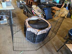 Petmate Soft-Sided Playpen with Wire Exercise Pen