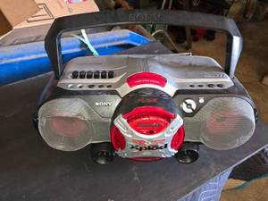 Sony CFD-G505 Boombox with CD Player and Cassette Deck- Powers On No Other Functions Tested