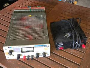 HP 6284A DC Power Supply and RadioShack Switching Power Supply