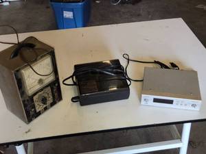 Heathkit Multimeter, Sunkko 936 Fast Charge Battery Charger, AIWA MT-3 Digital Audio Timer