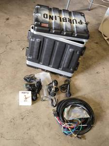 SKB Case with Audio Equipment and Accessories, Microphones