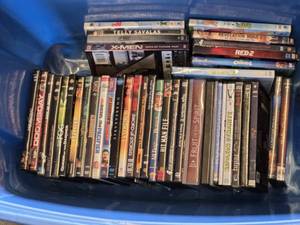 Lot of DVDs including The Haunting in Connecticut, Doomsday, and The Hobbit An Unexpected Journey