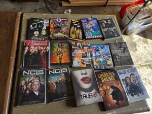 DVD Collection Including NCIS, Xena, and True Blood