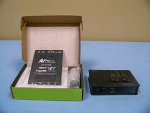 (1) AVPro Edge AC-EX70-444-RNE 4K60 HDMI HDBaseT Receiver - NEW IN BOX and (1) MOTU MicroBook II USB Audio Interface - In Original Box
