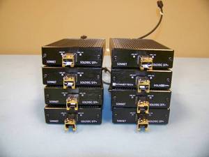 (8) Sonnet Solo10G SFP Thunderbolt 3 to 10 Gigabit Ethernet Fanless Adapter with Short-Range SFP Transceivers