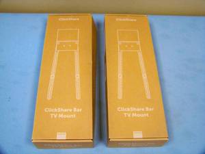 (2) Barco R8788649K ClickShare Bar TV Mounts - in Original Boxes