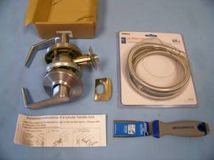 Replacement Door Handle, Ice Maker Connector (NEW) and Warner 1 12 Putty Knife