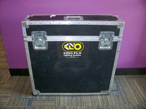 Omega Heavy-Duty Road  Travel Case with (2) Dolly Wheels, Heavy-Duty Handles  Clasps and Foamed Inside