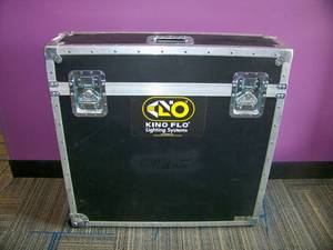 Omega Heavy-Duty Road  Travel Case with (2) Dolly Wheels, Heavy-Duty Handles  Clasps and Foamed Inside