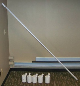 Track Lighting with (5) Light Cans