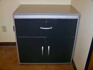 Cabinet  Hutch with (1) Drawer and Lower Area - Lockable with Keys included