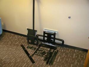 Heavy-Duty Chief Wall Mount, TV Mount with Extension Drop Bar and other Miscellaneous Mount Parts