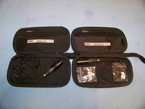 (2) DPA EMK-SC4071 Omni Lavalier  Lapel Microphones  Mics in Soft-Sided Cases