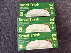 3 Packs Of Small Trash Bags