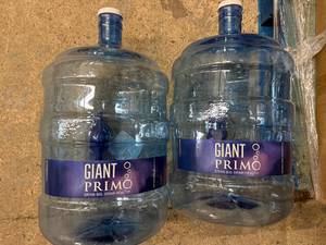 2 X 5Gal Primo Water Jugs