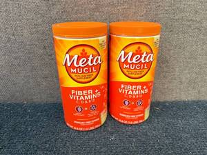 2 X 1.6Lb Packs Of Meta Mucil Fiber And Vitamins