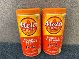 2 X 1.6Lb Packs Of Meta Mucil Fiber And Vitamins