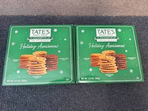2 Packs Of Tates Holiday Assorted Cookies