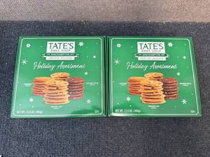 2 Packs Of Tates Holiday Assorted Cookies