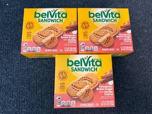 3 Boxes Of Belvita Cinnamon Brown Sugar Vanilla Creme