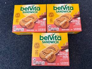 3 Boxes Of Belvita Cinnamon Brown Sugar Vanilla Creme