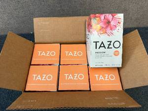 6 Boxes Of Tazo Passion Tea Bags
