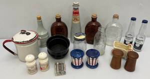 Misc. Vintage Collectible Bottles Including Maple Syrup And More