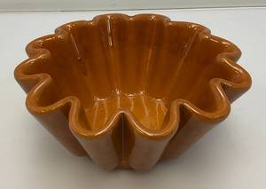 Vintage French SIF Brand Heavy Brown Ceramic Jelly MoldServing Dish 3 12 x 8