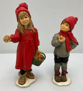 Vintage Candy Designs (NORWAY) GirlBoy Figurines 8 12  & 10