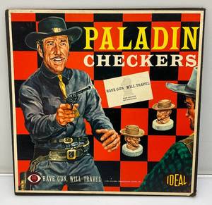 1960s RARE Ideal Paladin Checkers Board (Only) 12 x 12