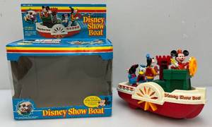 1981 Battery Operated Disney Show Boat Like New In Original Box